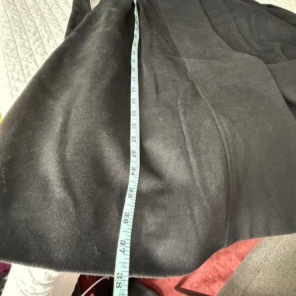 Flora Bea NYC Womens Black Coat With Faux Fur Collar & Cuffs Size S - Picture 8 of 10